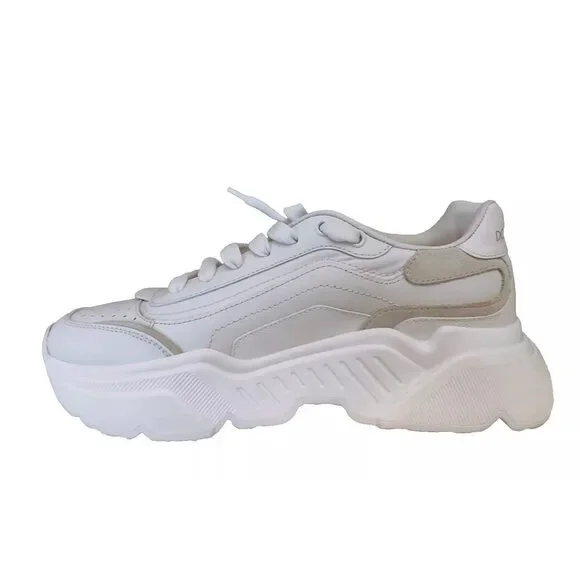 Dolce & Gabbana White Daymaster Low Top Mens Sneakers